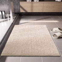 Xusx111 - Alfombra De Baño Antideslizante, Alfombra De Microfibra Extra Suave Con Respaldo Antideslizante, Alfombra De Ducha Seca Rápida Absorbente De Agua / Polvo, Almohadilla De Escaleras Aislada Ac
