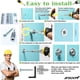 thumbnail image 4 of Anclajes para paneles de yeso Ansoon Zinc, autoperforantes y kit de tornillos, 50 unidades, 4 of 7