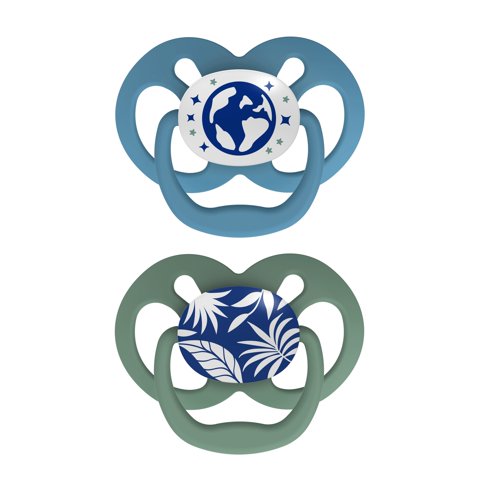 Dr. Brown'S - Chupete Advantage Noche, Naturaleza Azul 6-18, 2Un