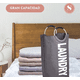 thumbnail image 2 of Cesta ropa sucia plegable con asas laundry, 2 of 3