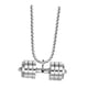 thumbnail image 2 of Colgante Con Mancuernas Para Hombre, Decoración Deportiva, Collar Creativo Para Fiestas Navideñas, Plata, 2 of 3