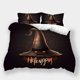 thumbnail image 1 of Halloween Style Skull Pumpkin Print Quilt Duvet Cover Set Bed Linen3-Piece Bedding Set, 1 of 4