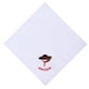 thumbnail image 2 of Pañuelo Blanco Diseño Sobrero Fiestas Patrias 28x28cm, 2 of 3