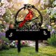 thumbnail image 1 of Placa conmemorativa metal cementerio recuerdo cardenal estaca tumba decoración exterior, 1 of 6