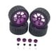thumbnail image 5 of Kit De Ruedas Y Neumáticos RC, Accesorios De Actualización, Neumáticos De Goma RC Para 144001 1:10 1/14, Morado, 5 of 5