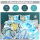 thumbnail image 5 of Squi_rtle Print Bedding Set Pattern Duvet Cove Set 3 Pieces 1 Quilt Cover And 2 Pillowcases for Women Men Teens, 5 of 5