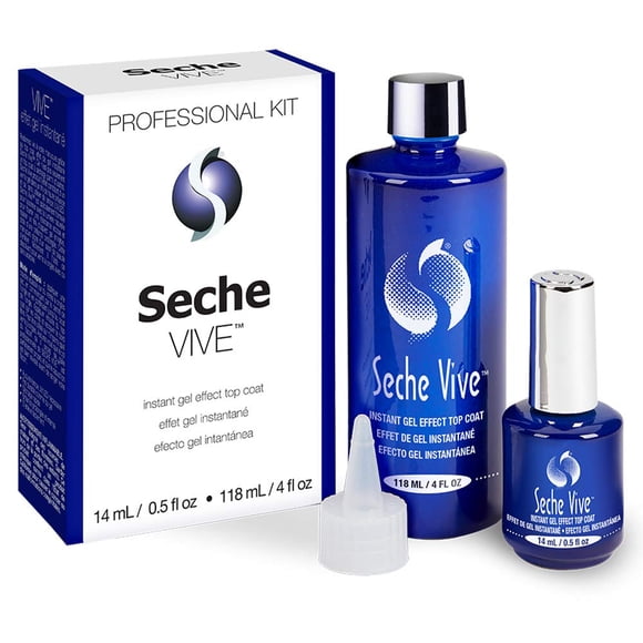 Esmalte De Uñas Top Coat Vive Kit Profesional 120 Ml