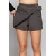 thumbnail image 1 of Saronite Minifalda Cargo de Algodón con Cinturón y Cintura Lisa, Gris (para Mujer), 1 of 2