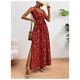 thumbnail image 4 of Vestido De Mujer Largo Estampado Floral Tipo Camiseta Cinturon, 4 of 7