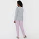 thumbnail image 2 of Pijama Mujer Largo Algodón Print Gris Corona, 2 of 5