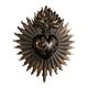 thumbnail image 2 of Placa de pared de Sagrados Corazones, adorno sacramental, estatua gótica artística para colgar en la pared, escultura para la entrada del porche del h negro, 2 of 5