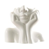 Magideal - Jarrón Minimalista Con Forma De Cara Femenina, Decoración De Mesa Para Fiestas, Estantes De Cocina