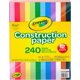 thumbnail image 1 of Papel de construcción Crayola, 240 unidades, 12 colores surtidos, 12 x 9 pulgadas, 1 of 7