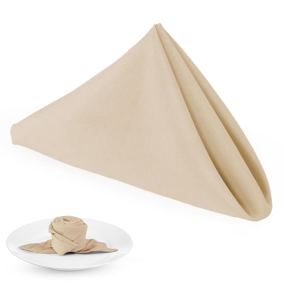 Servilletas de Tela PLOYMONO Beige 43 cm Pack de 8 Poliéster