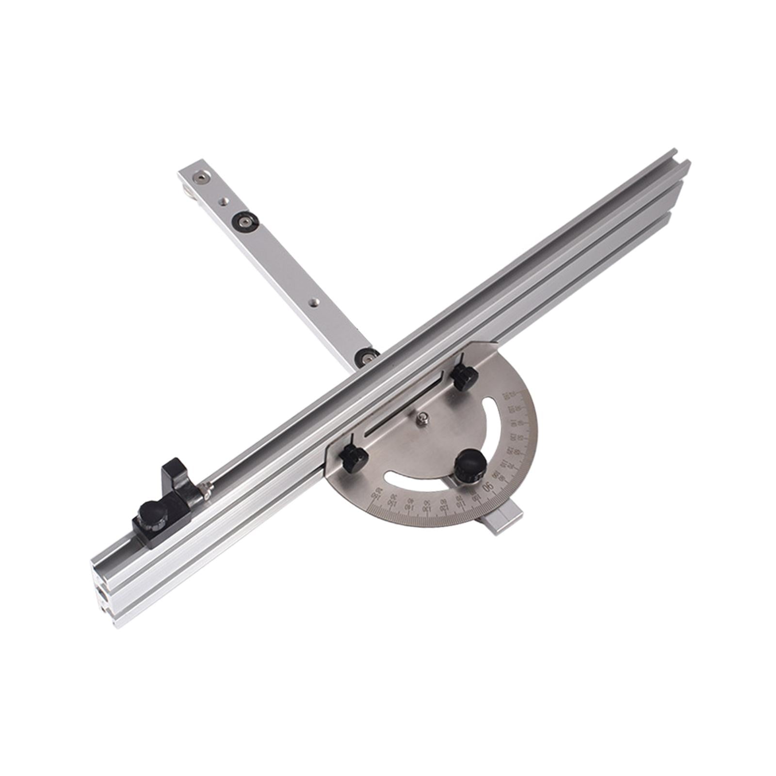 Ioensy - Sierra De Mesa, Calibre De Inglete, Transportador De Sierra De Inglete De Alta Precisión De Aluminio Ajustable, 415mm