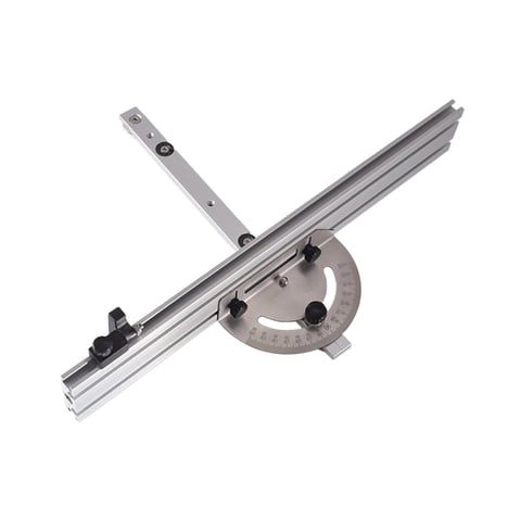 Ioensy - Sierra De Mesa, Calibre De Inglete, Transportador De Sierra De Inglete De Alta Precisión De Aluminio Ajustable, 415Mm