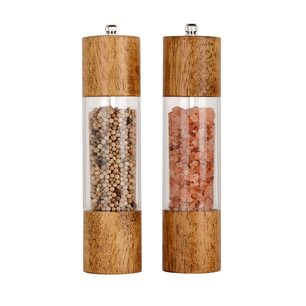 Set De Molinillos De Sal Y Pimienta Xwxo Premium Acrílico 20 Cm