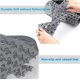 thumbnail image 5 of Silicona Kitchen Sink Alfombra, 2 PCS Kitchen Sink Protecto Grid Accessoy con Rear Drain, Non-Slip Heat Resistant Sink Alfombras fo Bottom de Farmhouse Stainless Steel Sink (Grey 13.6''x11.6''), 5 of 7