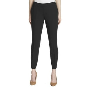 Pantalones De Vestir Tommy Hilfiger Con Piernas Rectas Para Mujer, Color Negro, Talla 8
