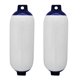 thumbnail image 2 of 2 Uds Guardabarros De Barco Marino Premium PVC Parachoques Muelle Escudo Protección Azul Blanco, 2 of 3