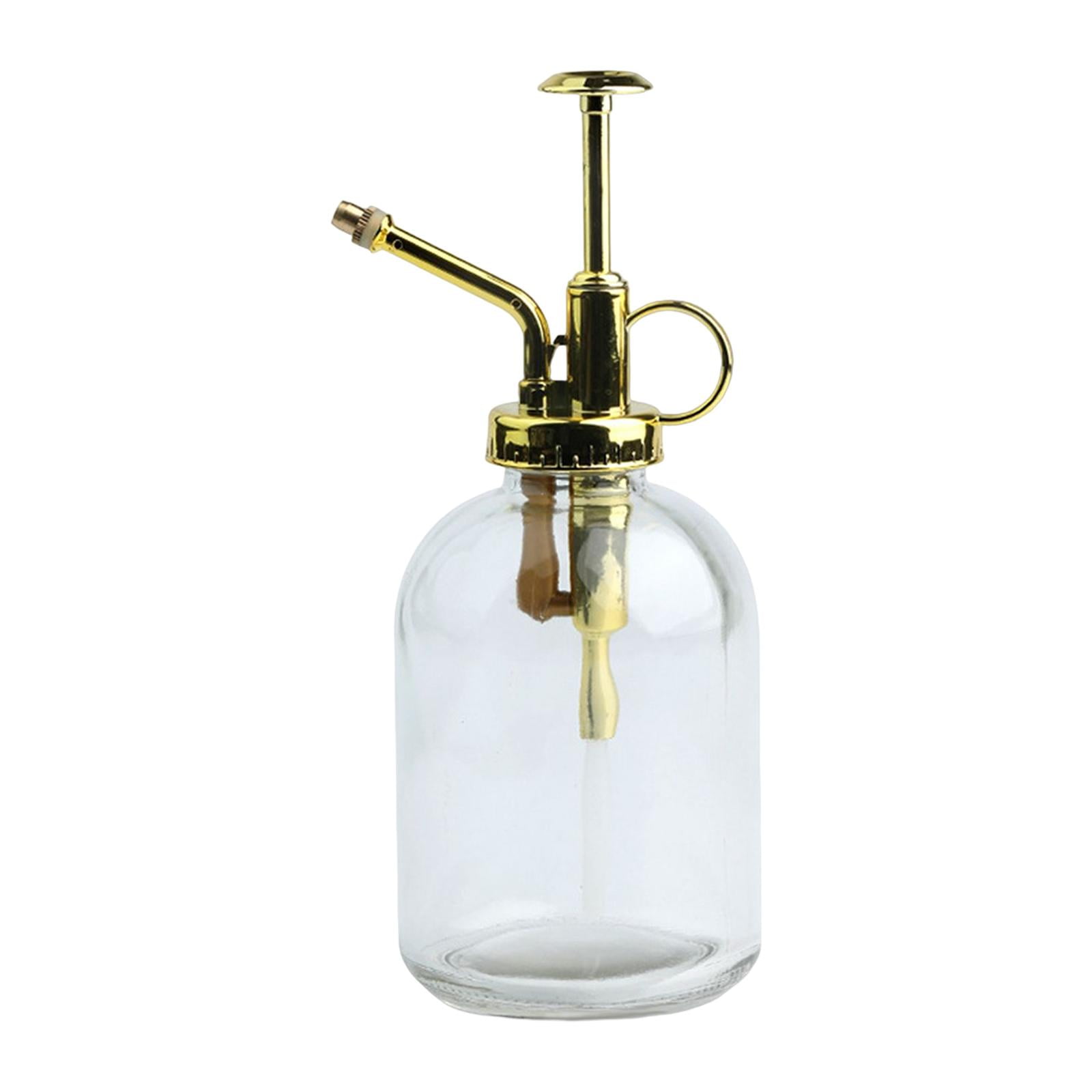 Magideal - Botella De Pulverización De Agua Para Plantas, Pulverizador Transparente De 350ml, Botella De Riego Para Plantas, Botella Pulverizadora Para Plantas, Dorado