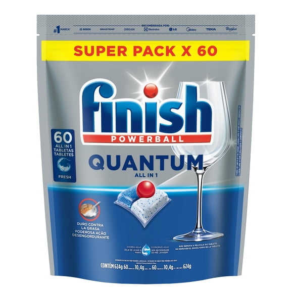Detergente tabletas quantum, 60 Un