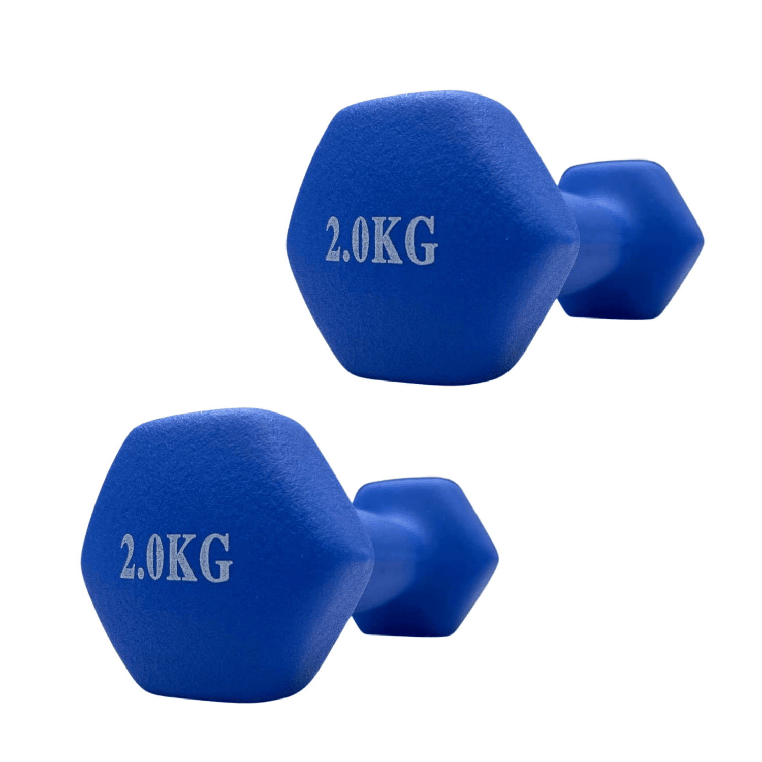 Linea Sport - Par De Mancuernas Hexagonales De Neopreno 2kg C/u Total 4kg