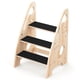 thumbnail image 1 of Taburete Woodever de madera con 3 escalones regulables en altura para niños, 1 of 7