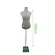 thumbnail image 1 of Torso Maniqui Plastico Dama Blanco con Pedestal Metal Cuadrado, 1 of 3