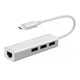 thumbnail image 1 of Adaptador HUB USB-C a Ethernet Red Lan Rj45 +3 USB 2.0, 1 of 2