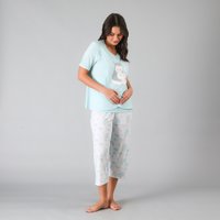 Pijama Maternal Top + Capri Flores Mujer 33854-247