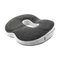 Magideal - Cojín De Asiento Transpirable Cojín De Silla, Antideslizante Cómoda Almohada De Apoyo Para La Cadera, Cojín Portátil Para Sentarse En Forma De Rosquil Gris