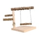 thumbnail image 5 of Soporte para juegos de loros para mascotas, parque infantil para pájaros, centro de actividades para cacatúas, soporte de entrenamiento para pájaros, rama de madera, 5 of 5