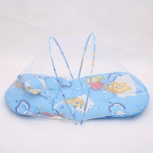 Large Portable Folding Baby Mosquito Net Without Installation, Pillow With Sleeping Pad, Mosquito Net, Super Soft Baby Mosquito Net