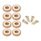 thumbnail image 1 of Piernas De Muebles Pierna De Hierro Piernas Para El Hogar DIY Mid-Century Coffee Coffee Coffee Light Brown 25mm, 1 of 5