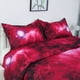 thumbnail image 4 of REGALWOVEN Juego de Edredón Galaxias de 3 Piezas para Cama Completa/Queen, Juego Acolchado de Plumas para Todas las Estaciones, Rojo, 4 of 6