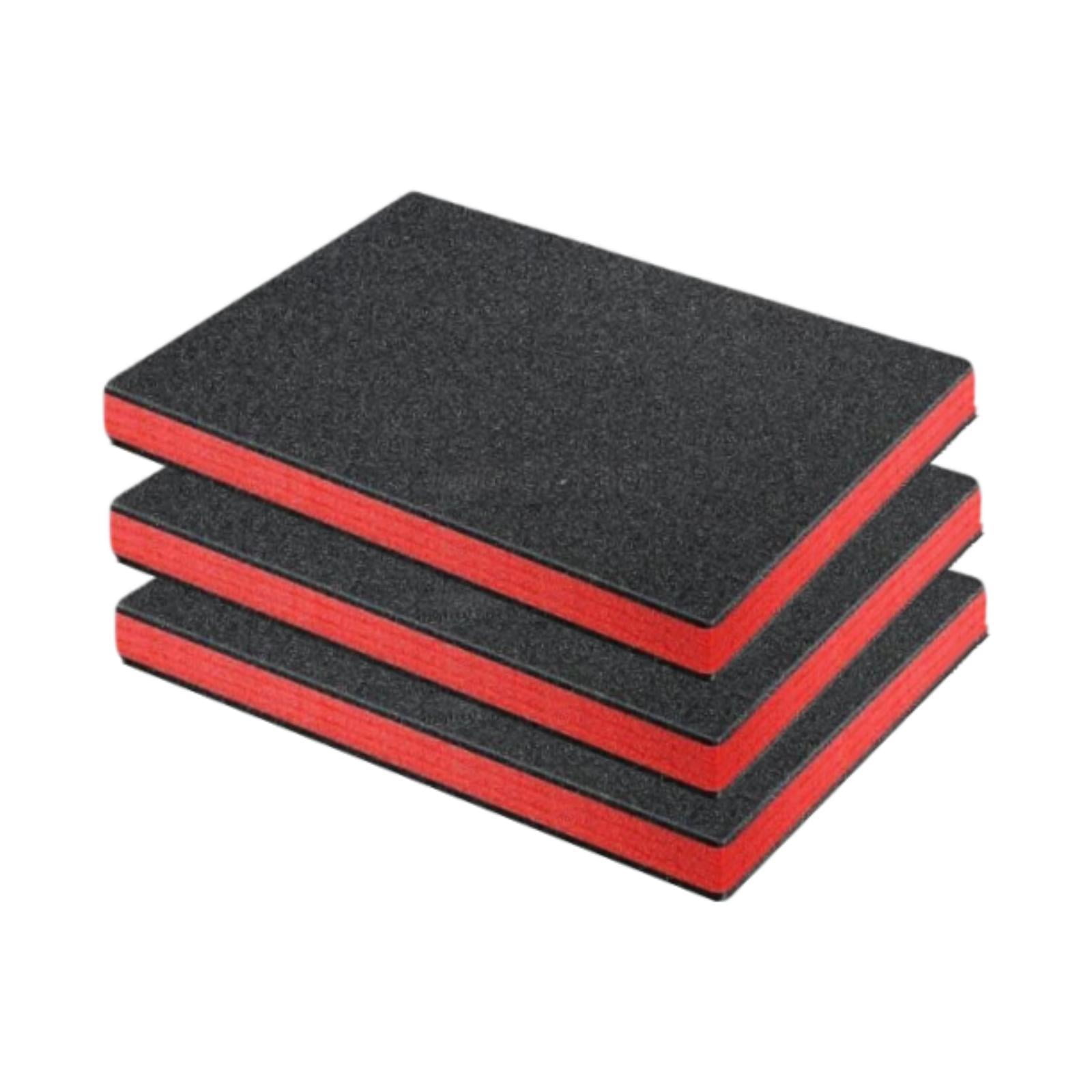 Ioensy - 3 Insertos De Espuma Extraíbles Para Caja De Herramientas, Para Guardar Miniaturas De Mesa (43,8 X 30 X 2,5 Cm)