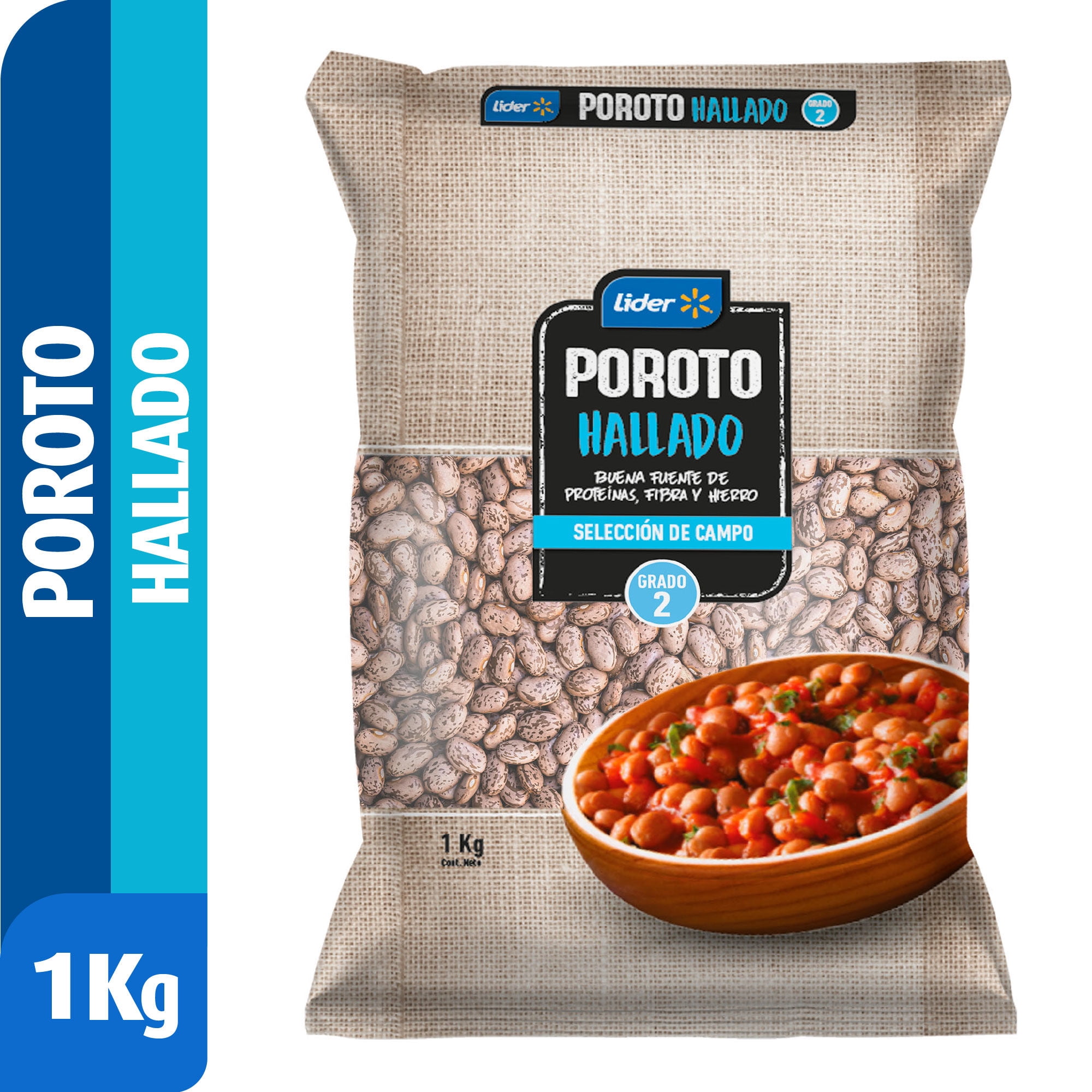 Poroto Hallado Bolsa 1 Kg Lider