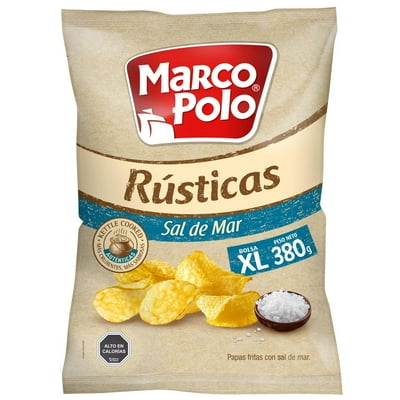Papas Fritas Rústicas Sal De Mar 380 G Marco Polo