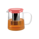 thumbnail image 2 of Tetera Vidrio Borosilicato Con Infusor 850 Ml Salmon, 2 of 5