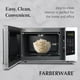 thumbnail image 4 of Horno microondas Farberware de 1.1 pies cúbicos, 1000 W de potencia, blanco, 4 of 5