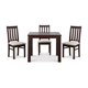 thumbnail image 5 of Comedor Ñuble Cuadrado 95X95 Cm Con 4 Sillas Chocolate-Beige, 5 of 13