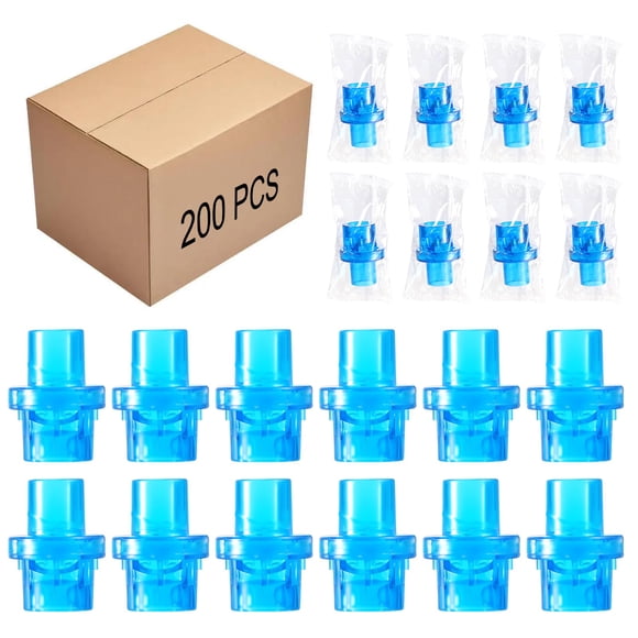 Válvulas de Entrenamiento de RCP JZTKQTM Paquete de 200 Unid. Azul de Válvula Unidireccional