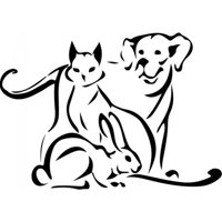 Rienda Libre Graphics - Decomural Pet Animals Rabbit Cat Dog Ws-32990