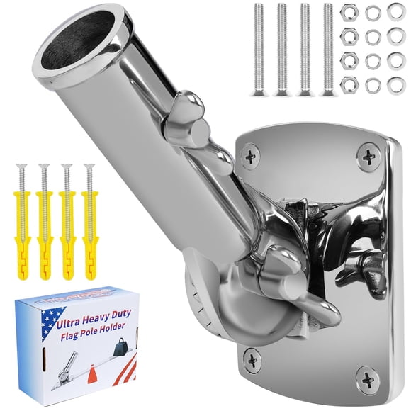Soporte para asta de bandera HPGOED de acero inoxidable 316 grado marino