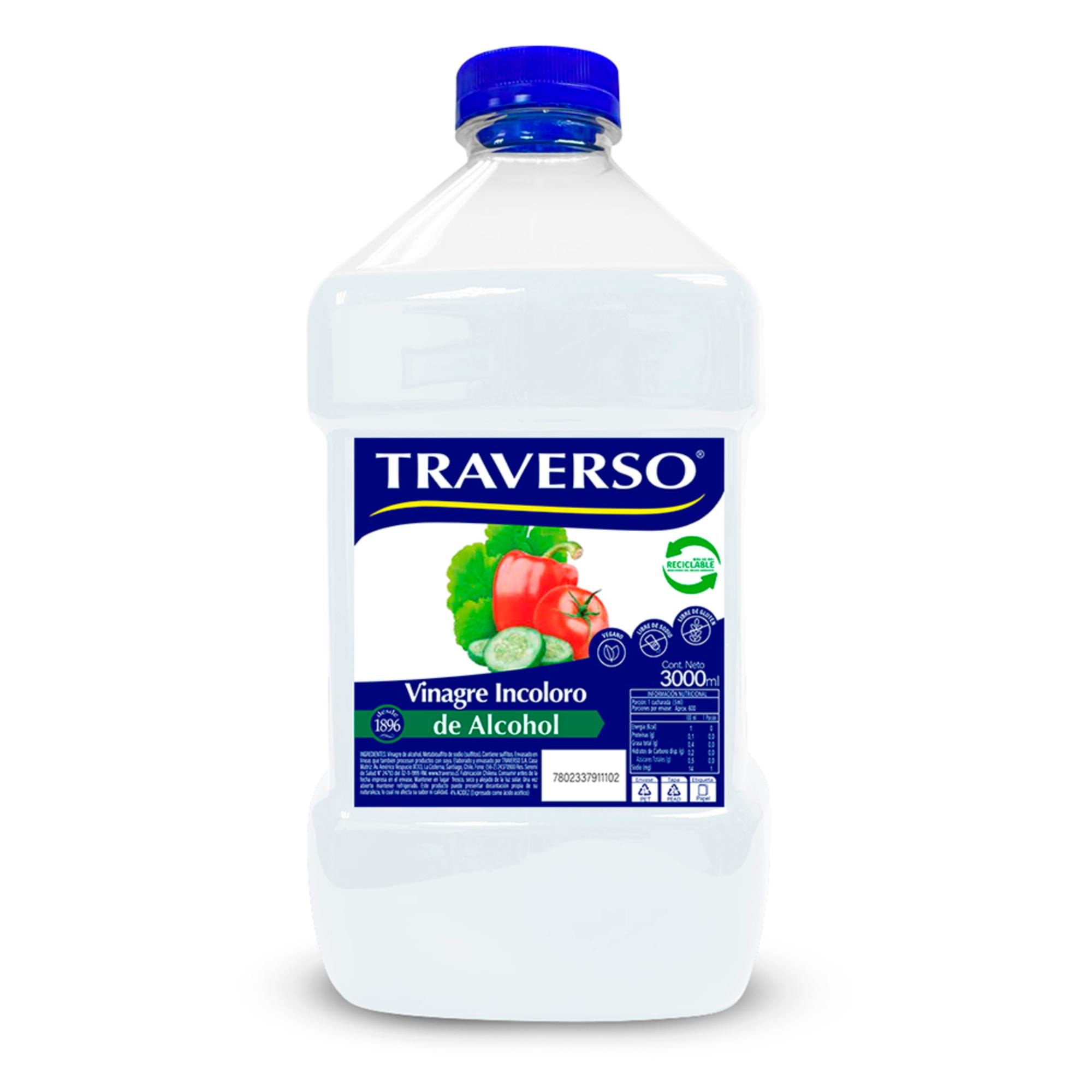 Vinagre Incoloro 3 L Traverso
