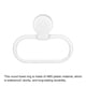 thumbnail image 5 of Uxcell Anillo para Toallas Ovalado Montado en la Pared ABS Soporte Colgante Autoadhesivo, Blanco Paquete de 2, 5 of 7