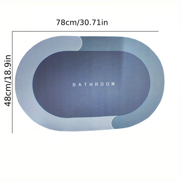 Experience Quick Drying Comfort with our 1pc Bathroom Floor Mat - Featuring Numerous Tiny Pores for Maximum Absorption