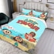 thumbnail image 3 of Ahoy, Piratas Conjunto de sábanas temático, trío de piezas, cómodo y amigable con la piel, diseño único, regalo de decoración para el hogar para familiares, amigos y fans, 90 cm * 190 cm, 3 of 6