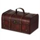 thumbnail image 1 of Caja de almacenamiento de madera con cerradura grande VW Vintiquewise, 1 of 7